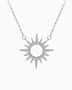Colar Gaviare Raio de Sol Zircônia em Prata 925