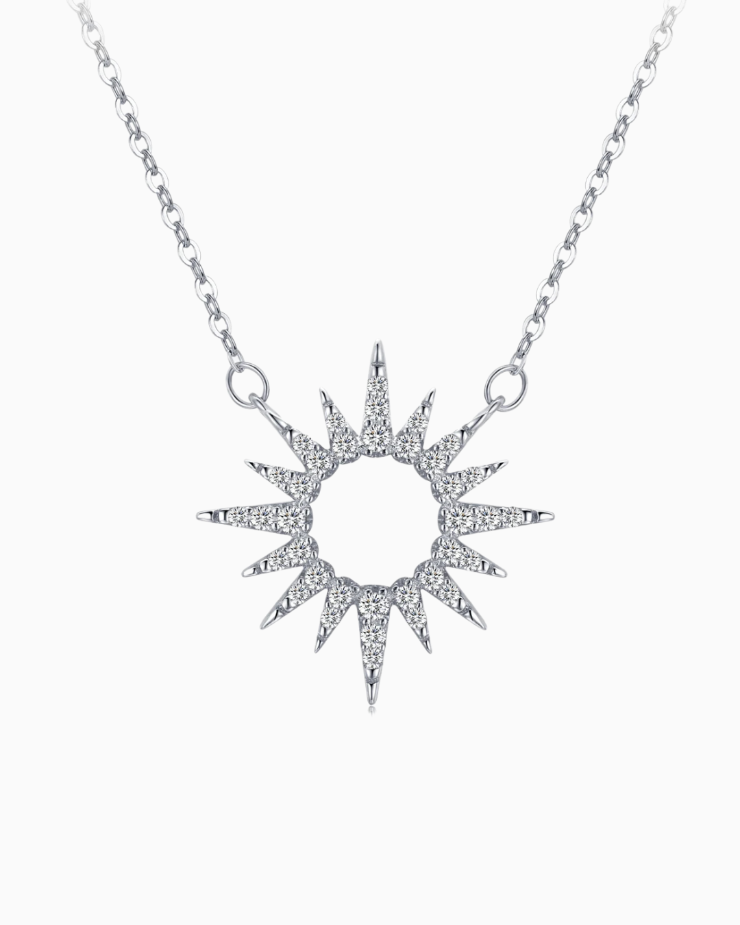 Colar Gaviare Raio de Sol Zircônia em Prata 925