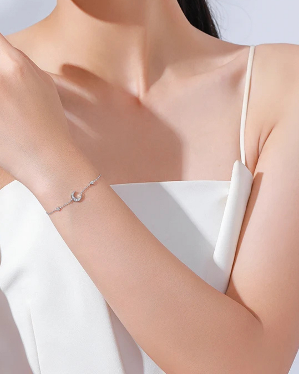  Pulseira Gaviare Brilho Lunar Zircônia em Prata 925
