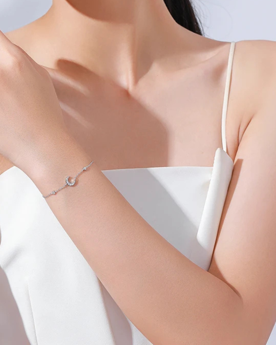  Pulseira Gaviare Brilho Lunar Zircônia em Prata 925