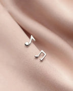 Brincos Notas Musicais em Prata 925