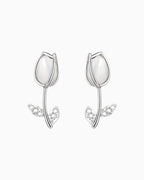 Brincos Tulipa em Prata 925