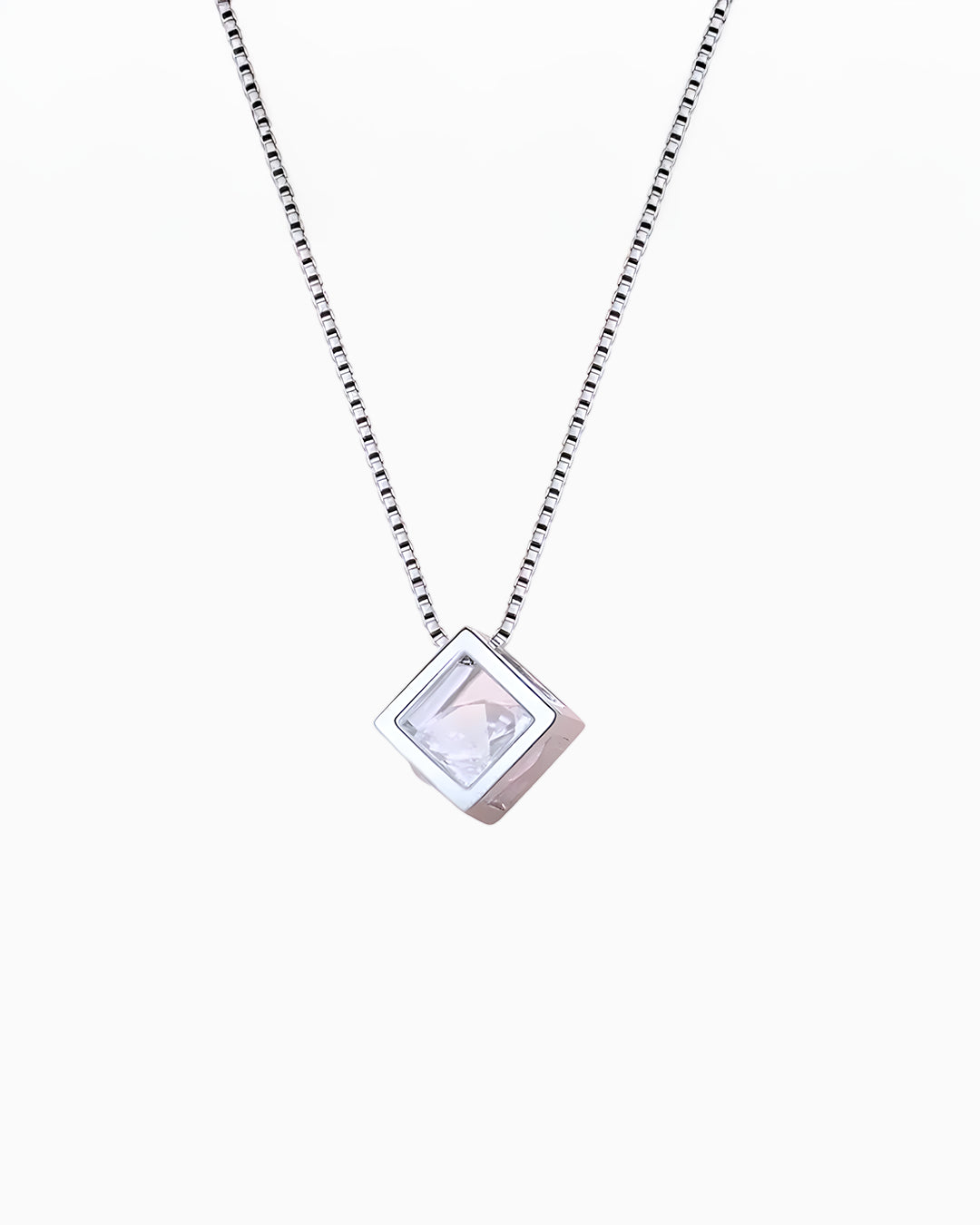 Colar Cubo em Prata 925