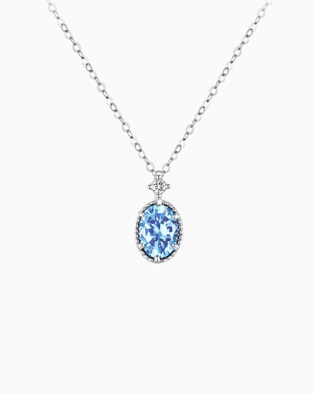 Colar Gaviare Aqua Celestial Oval