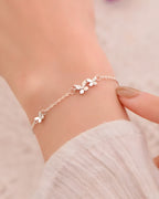 Pulseira Borboletas em Prata 925