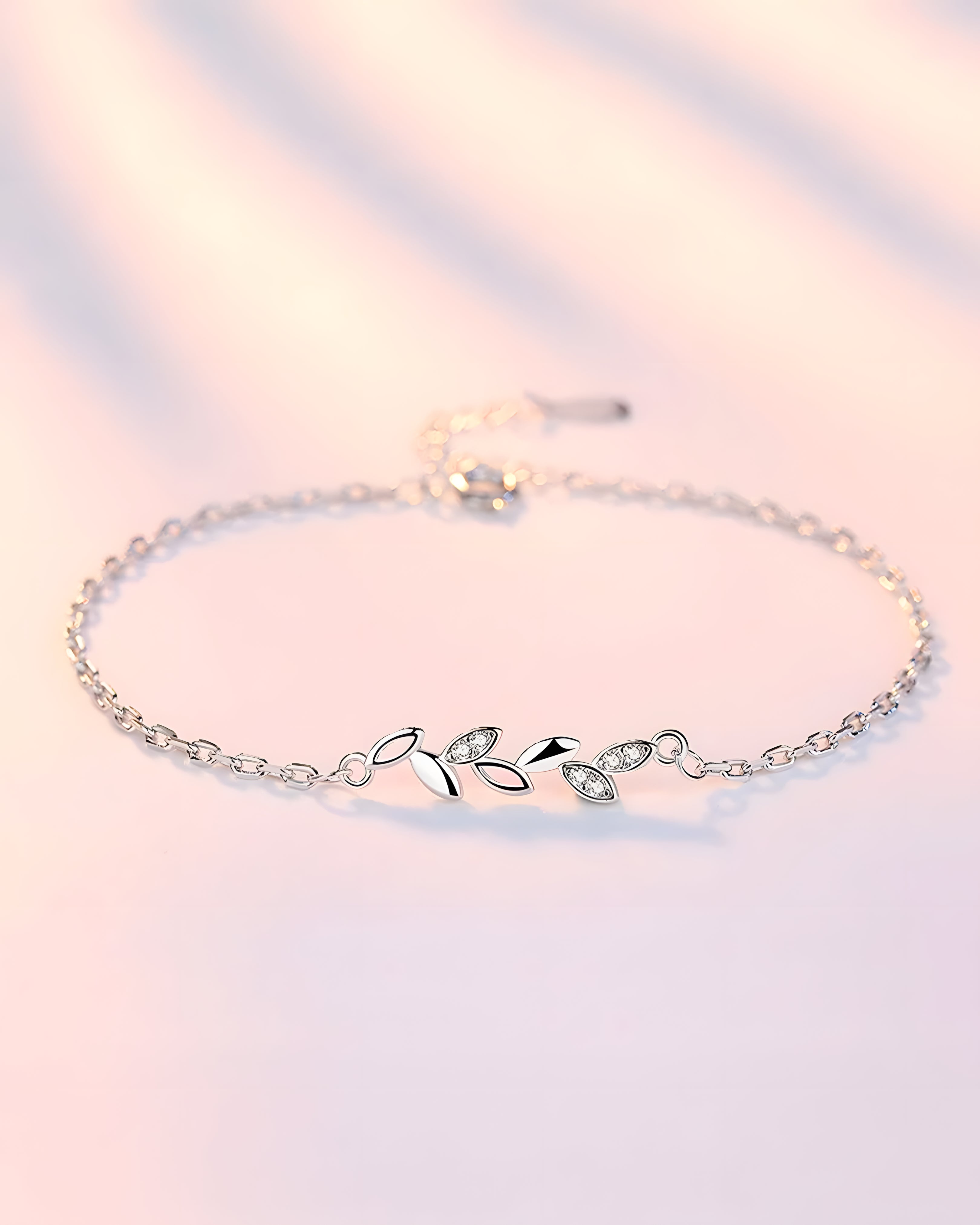 Pulseira Folhas Encantadas em Prata 925