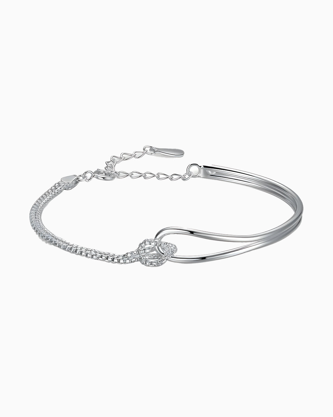 Pulseira Laço Lunar em Prata 925