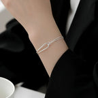 Pulseira Laço Lunar em Prata 925
