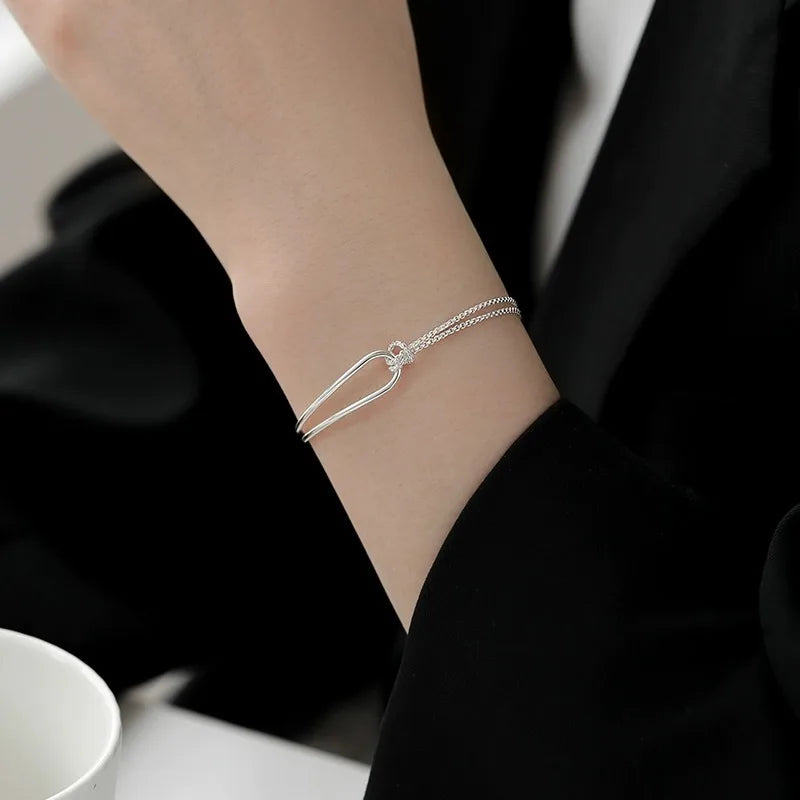 Pulseira Laço Lunar em Prata 925