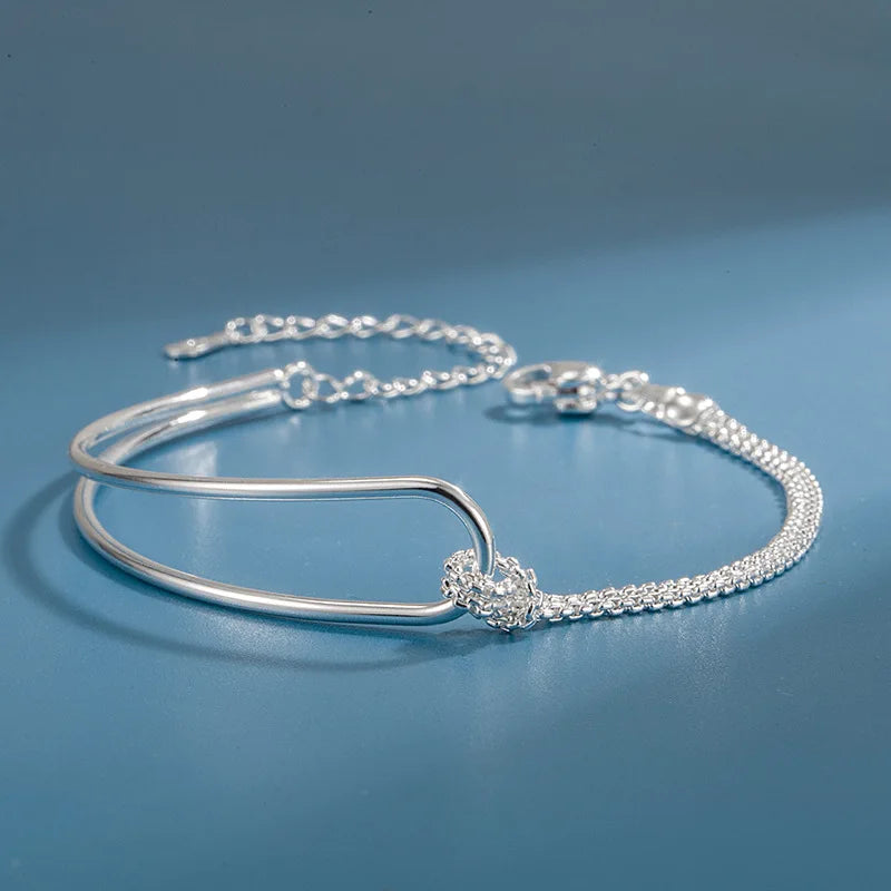 Pulseira Laço Lunar em Prata 925
