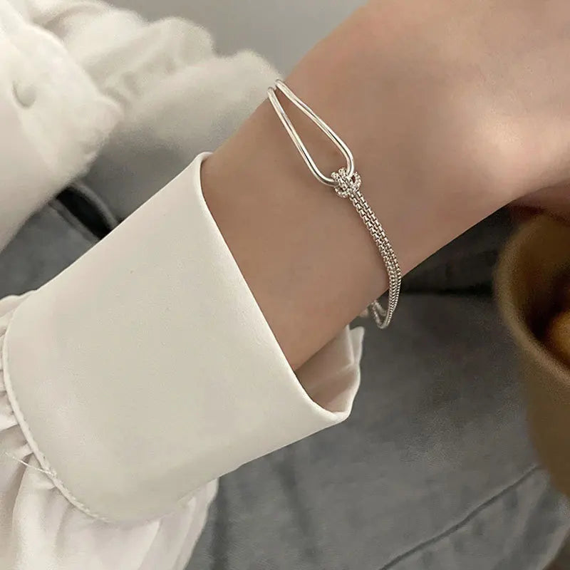 Pulseira Laço Lunar em Prata 925
